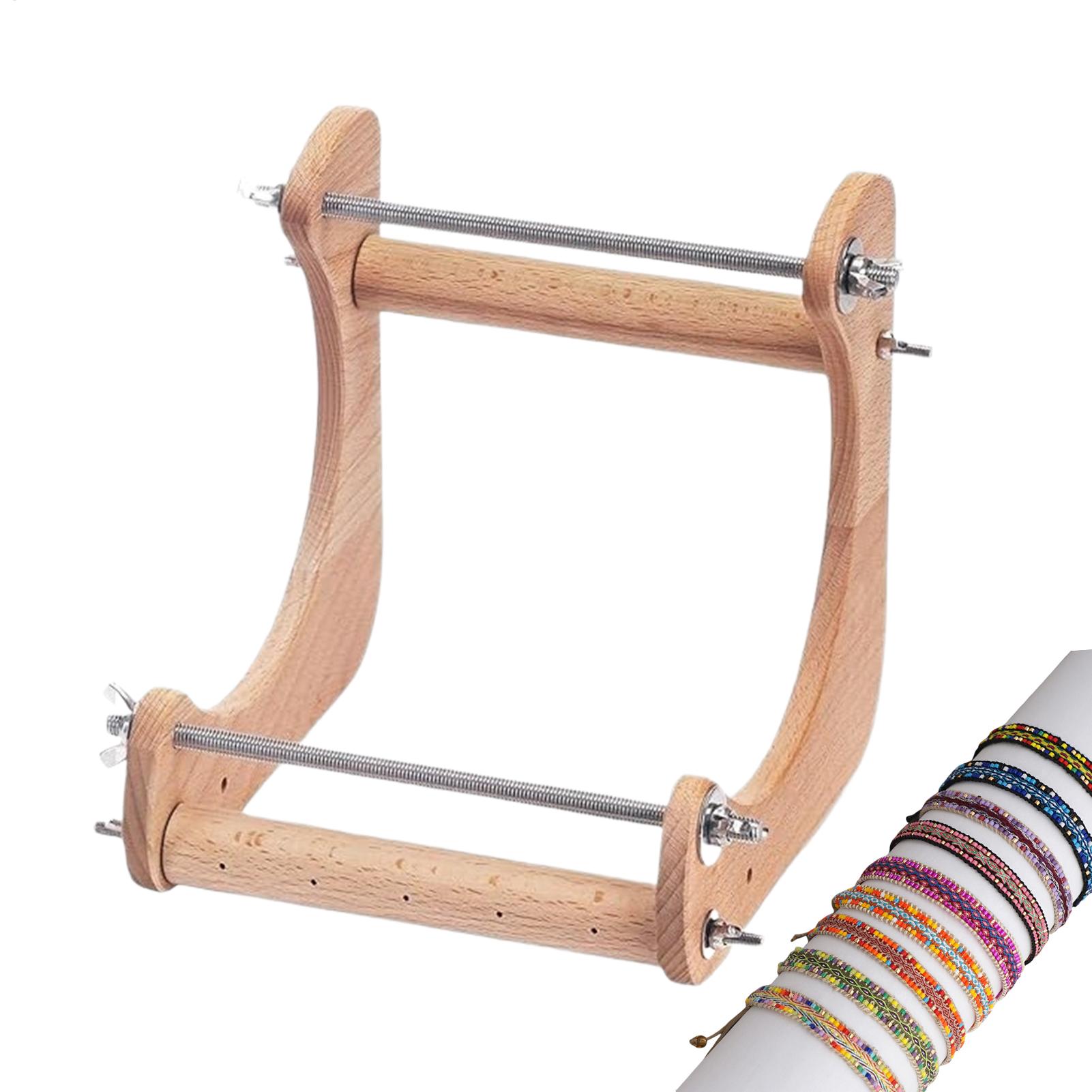 Jewelry Making Machines - Houten kralenweefgetouw, verstelbaar verticaal kralenframe, armbandweefmachine,