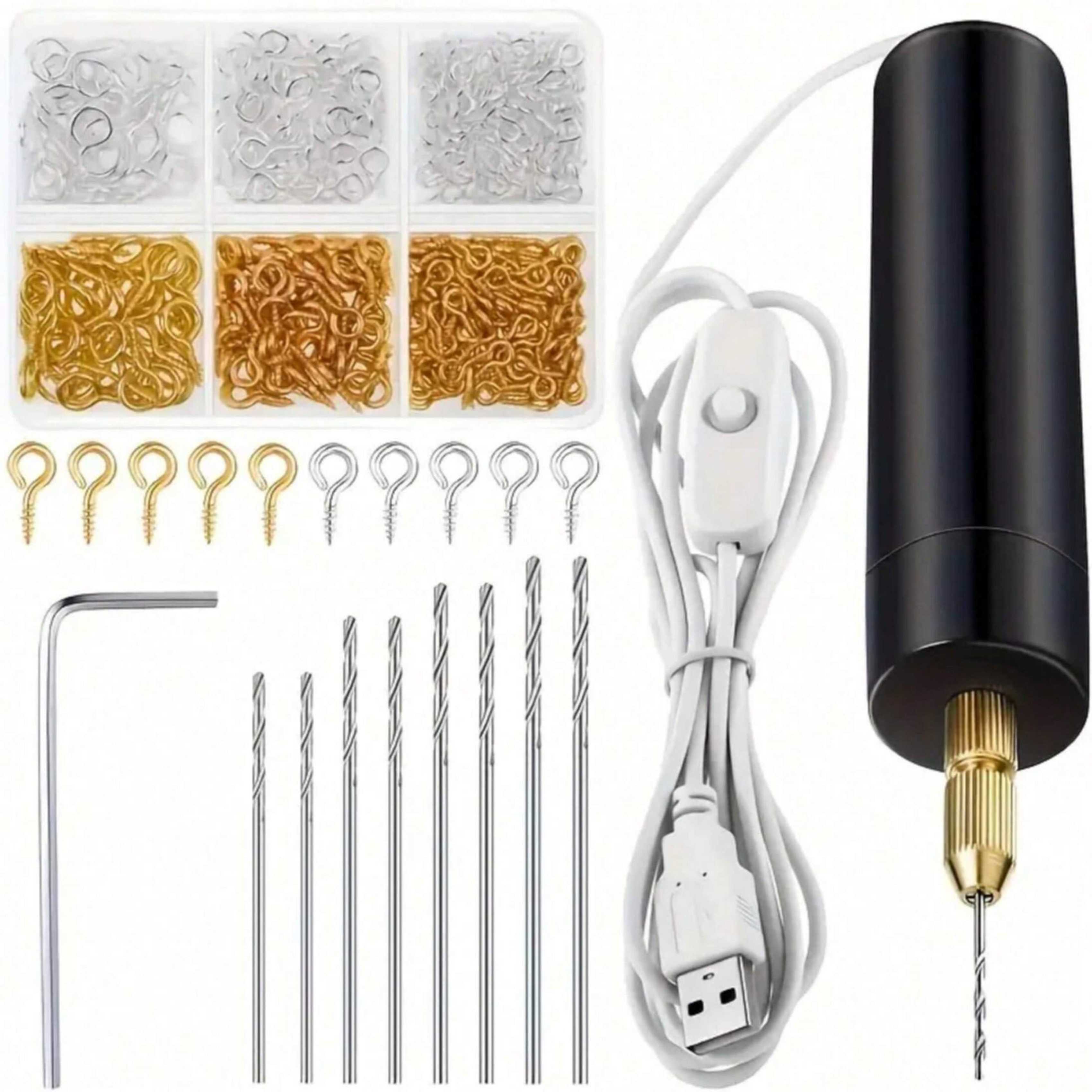Jewelry Making Dc - 【Mini-elektrische boormachine-set】10 stuks/110 stuks/410 stuks: USB-aangedreven