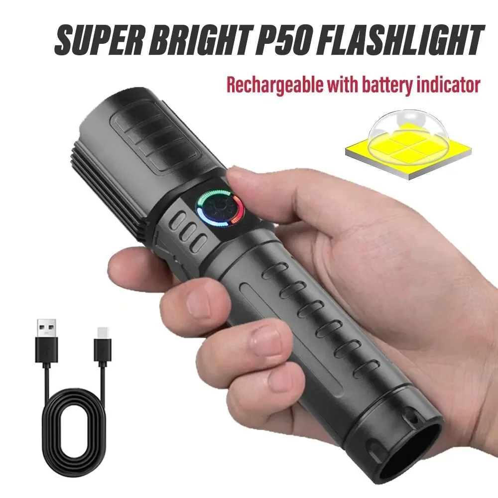 Jewelry Making Torch - Superheldere LED-zaklamp met P50-kralen Zoombare oplaadbare