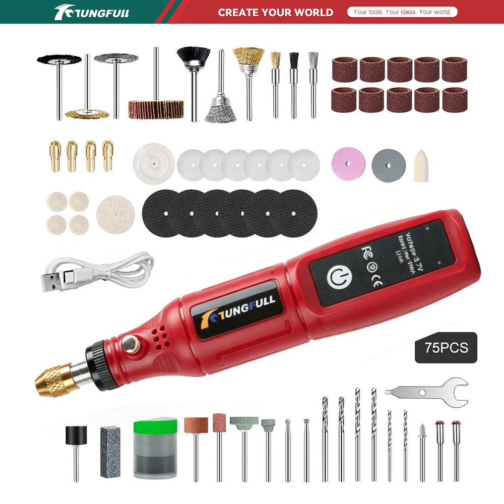 TUNGFULL 3.7V Draadloos Rotere - Jewelry Making Drill recensie en prijs