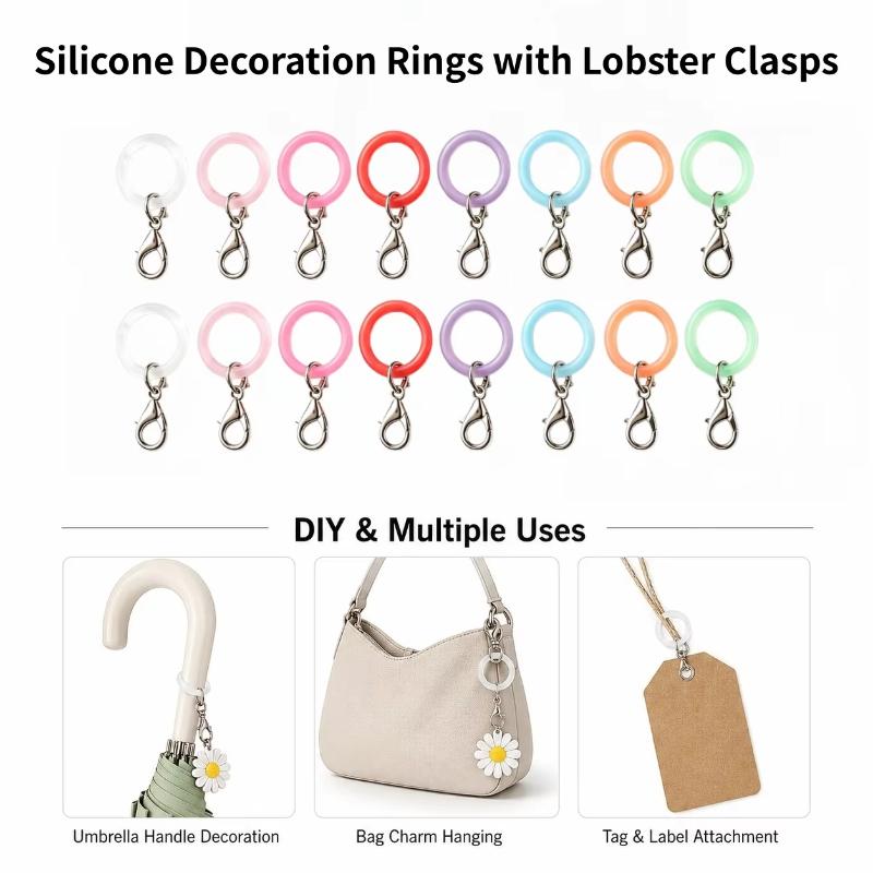 5/10 stuks siliconen paraplugr - Lobster Clasp Silver recensie en prijs