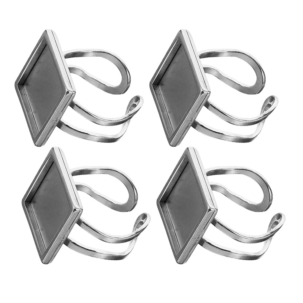 4 stuks metalen ringonderdelen - Jewelry Making Gemstones recensie en prijs